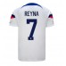Tanie Strój piłkarski Stany Zjednoczone Giovanni Reyna #7 Koszulka Podstawowej MŚ 2022 Krótkie Rękawy
